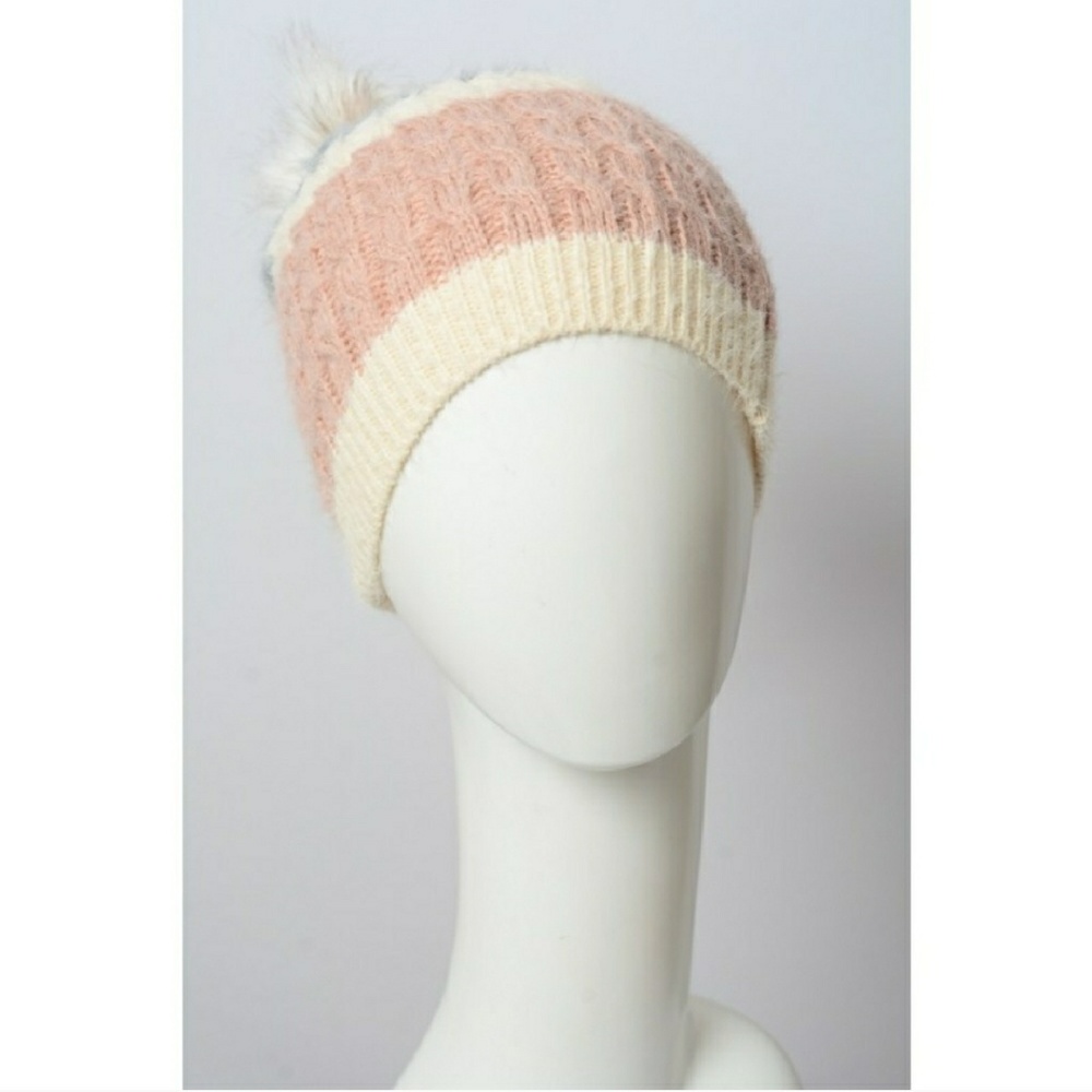 🎆Rose / Gray Beanie🎆 - Picture 2 of 4